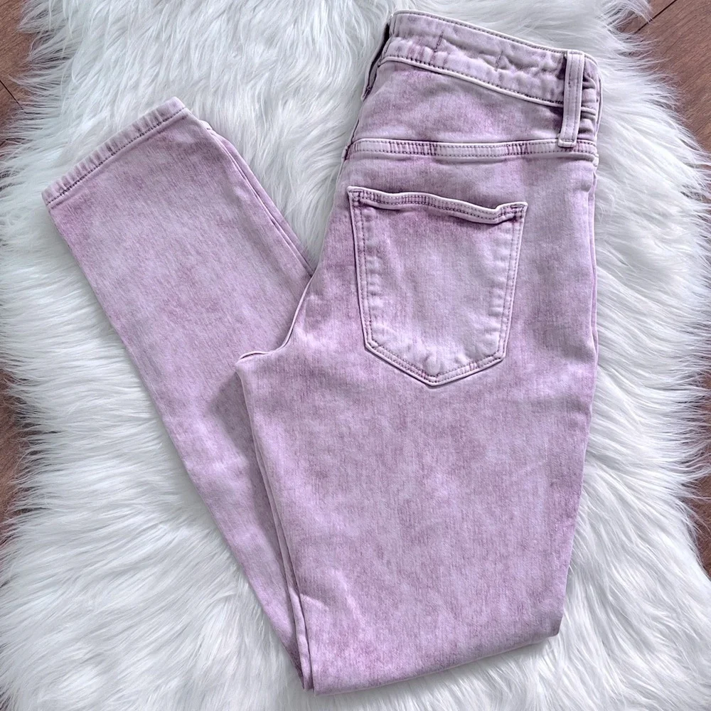 Universal Thread™ Pink Acid Wash High Rise Skinny Ankle Jeans-Size 0/25